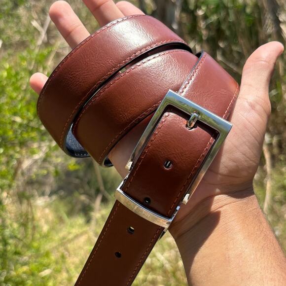 Beverly Hills Polo Club Men's Leather Belt - Picture 1 of 8